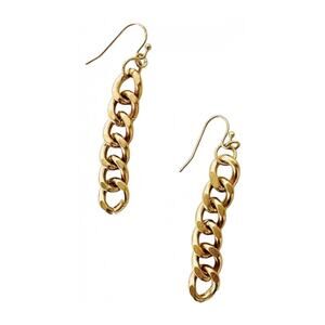 NORDSTROM REVOLVE VINTAGE y2k 90s Gold Chain Link Dangle Drop Earrings Jewelry